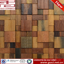 Wooden Floor Mosaics 300X300wood finished mosaic tile